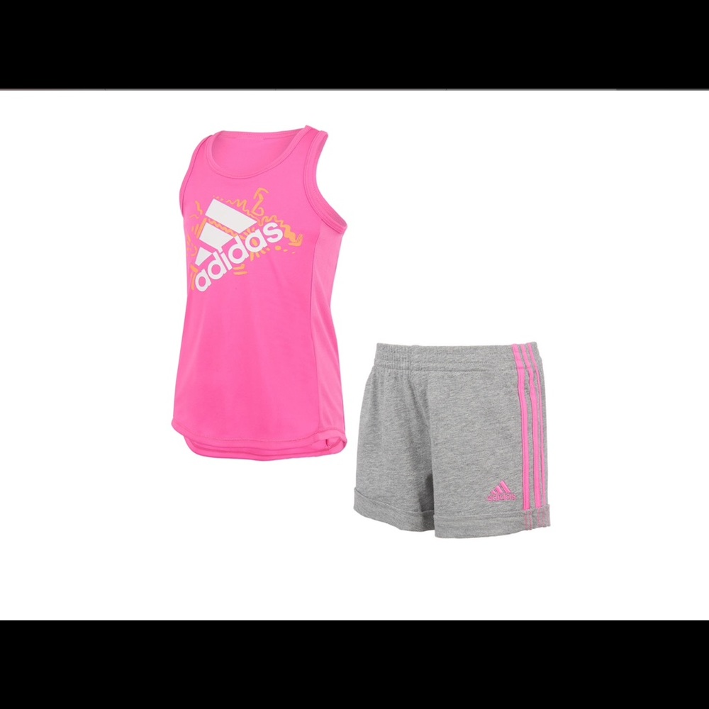 Girl’s adidas shorts sets NWT